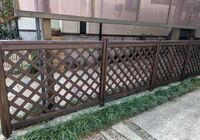 駐車場ラティスを塗装しました3
